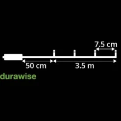 Ghirlanda luminosa Durawise 3,50 m Bianco freddo 48 LED CN