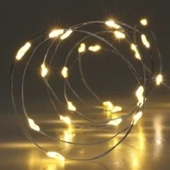 Ghirlanda luminosa Micro LED 2 m Bianco caldo 40 LED Timer CA a pile