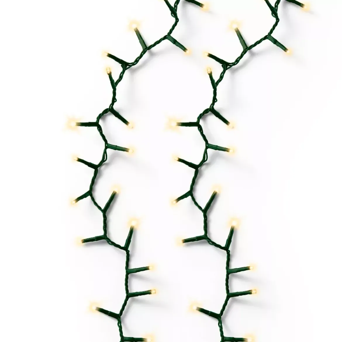 Ghirlanda luminosa 16 m 750 LED cavo verde Luxe Bianco caldo Champagne