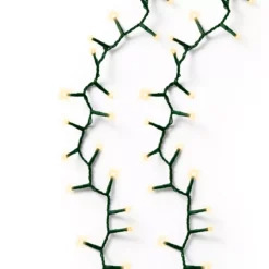 Ghirlanda luminosa 7,50 m 350 LED cavo verde Luxe Bianco caldo Champagne