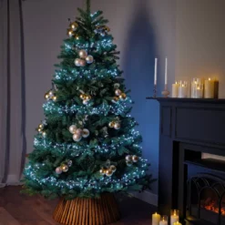 Ghirlanda luminosa 12 m 960 Micro LED cavo argento Luxe Bianco freddo