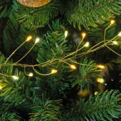 Ghirlanda luminosa 6 m 480 Micro LED cavo oro Luxe bicolore Bianco caldo e freddo