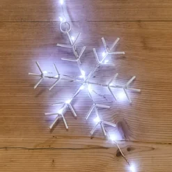 Ghirlanda luminosa 2,25 m 160 micro LED Cristalli di neve Bianco freddo