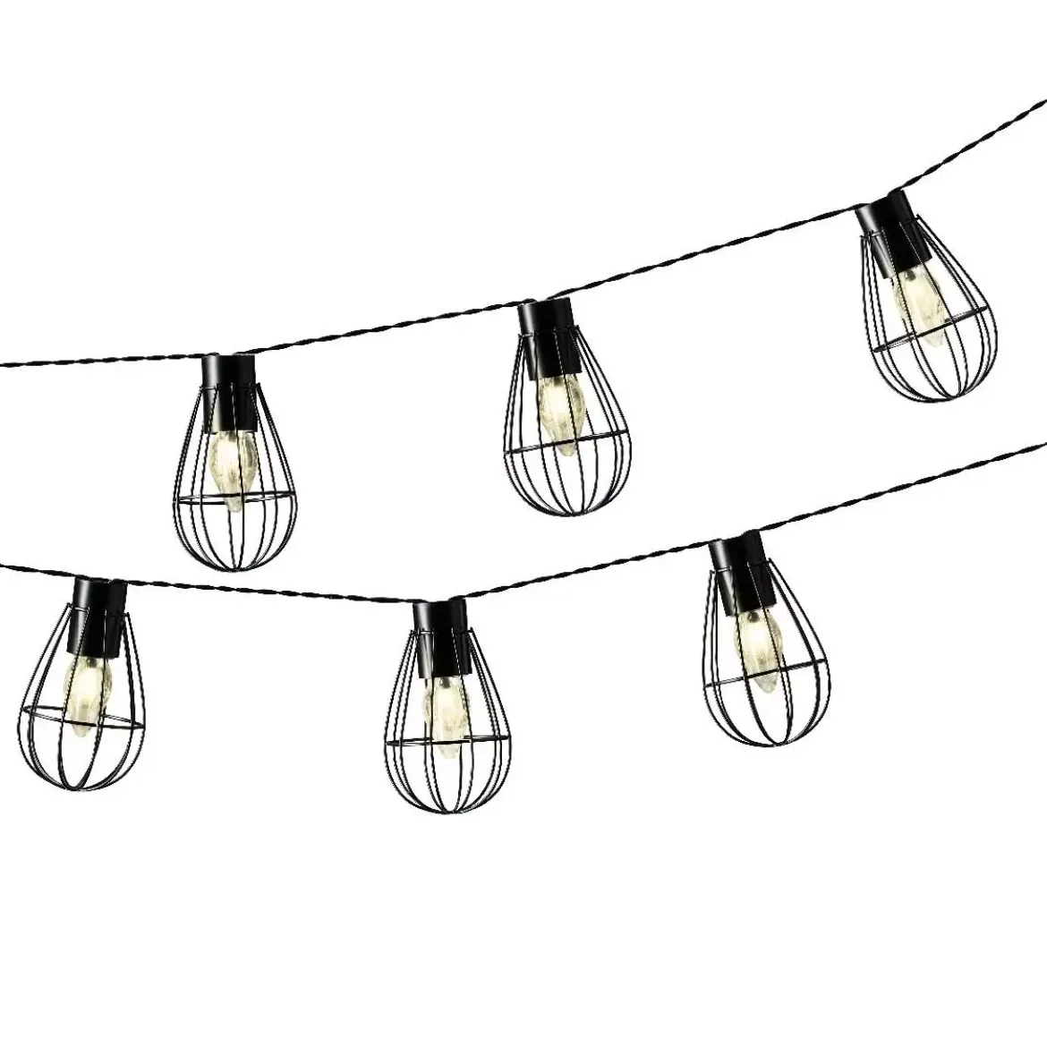 Ghirlanda luminosa solare Gabbia 3,5 m - Bianco caldo 8 LED