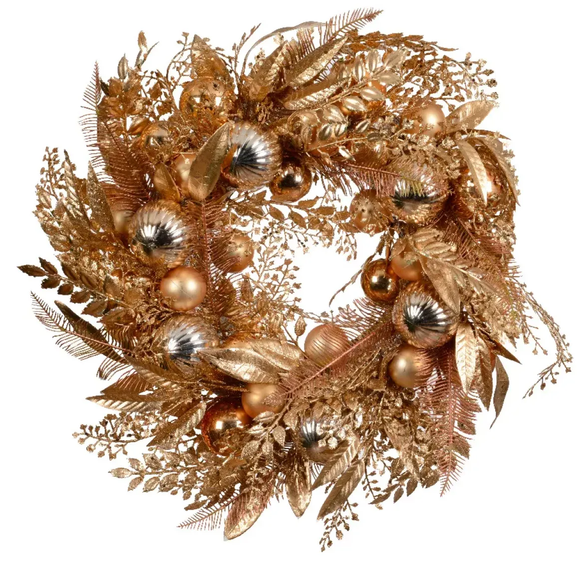 Ghirlanda natalizia (D50 cm) Majesty Oro rame