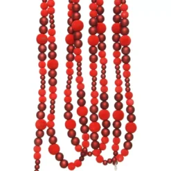 Ghirlanda perle Bianca Rosso