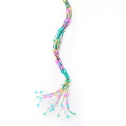 Ghirlanda tenda per albero H2,40m 832 Micro LED cavo verde Multicolore pastello