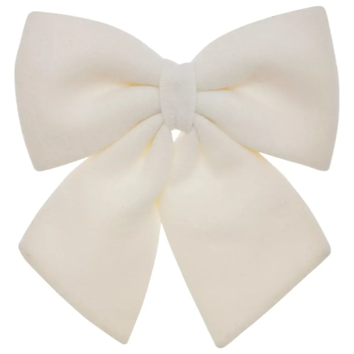 Grande fiocco di Natale in lana (H43 cm) Prestige Bianco