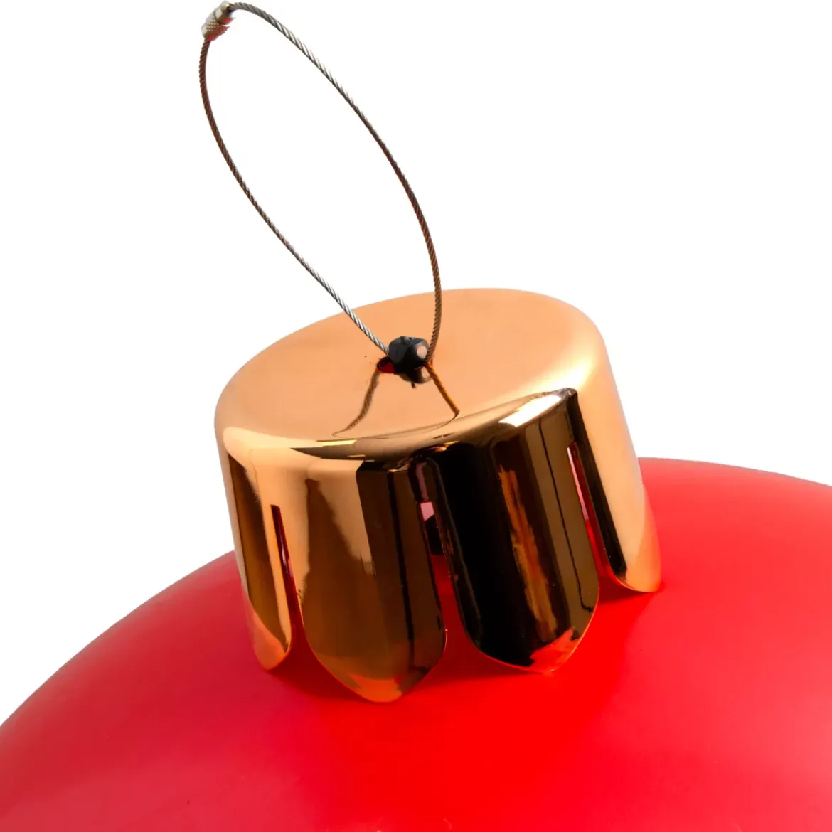 Grande pallina di Natale gonfiabile D65 cm Rosso