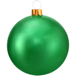 Grande pallina di Natale gonfiabile D45 cm Verde