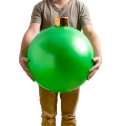 Grande pallina di Natale gonfiabile D45 cm Verde