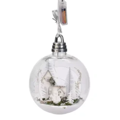 Grande pallina luminosa casetta Bianco caldo