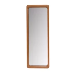 Grande specchio da appoggiare in legno (H173 cm) Delhi Naturale beige