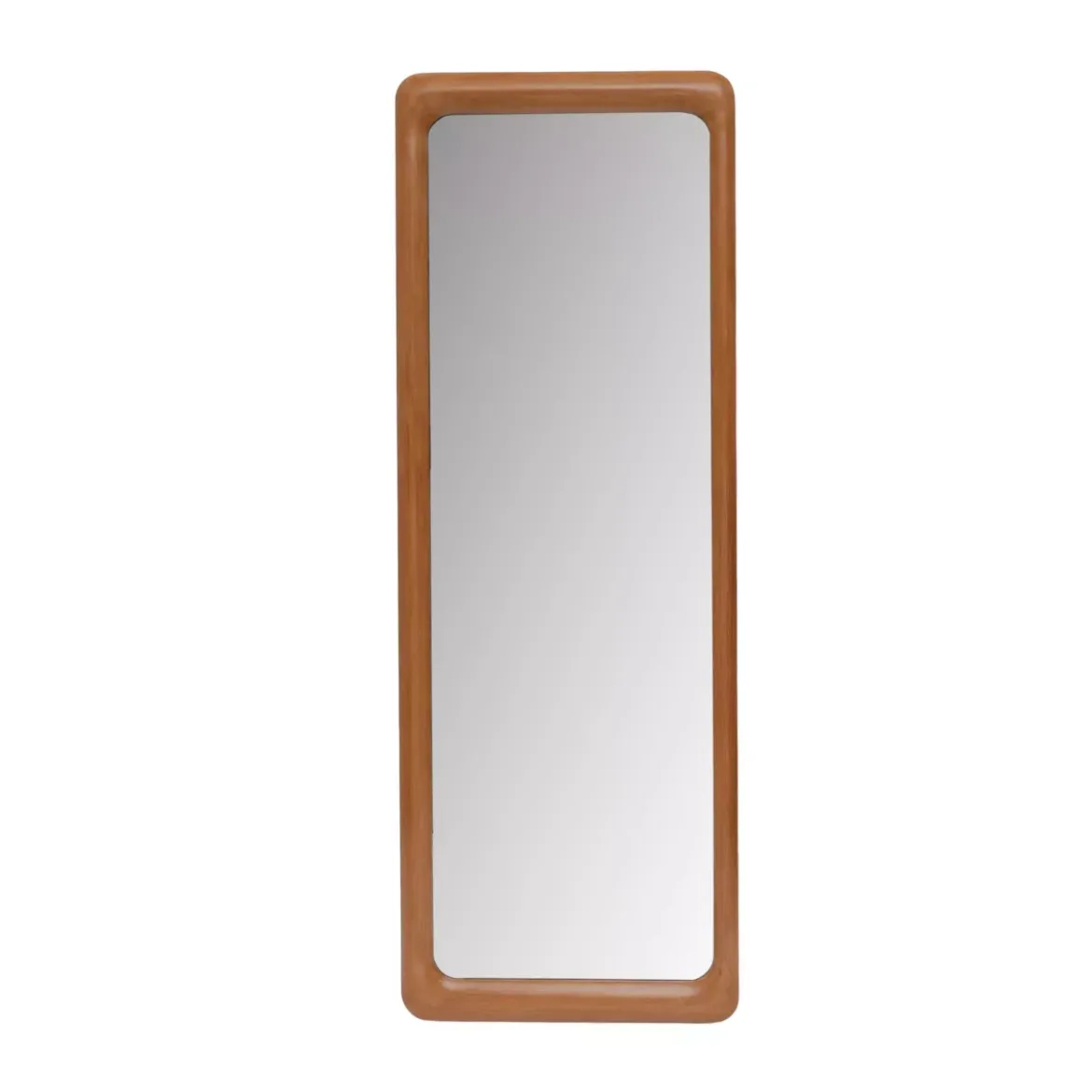 Grande specchio da appoggiare in legno (H173 cm) Delhi Naturale beige