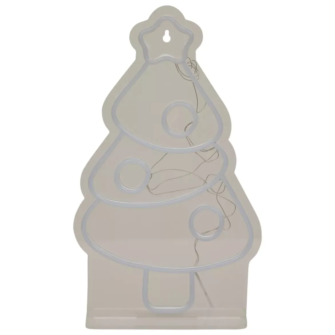 Insegna luminosa USB (H40 cm) Neon Albero di Natale Multicolore