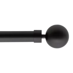Kit asta tenda estensibile (L160 - L300 cm / D28 mm) Gaïa Nero opaco