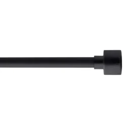 Kit asta tenda estensibile (L210 - L380 cm / D19 mm) Palermo Nero opaco