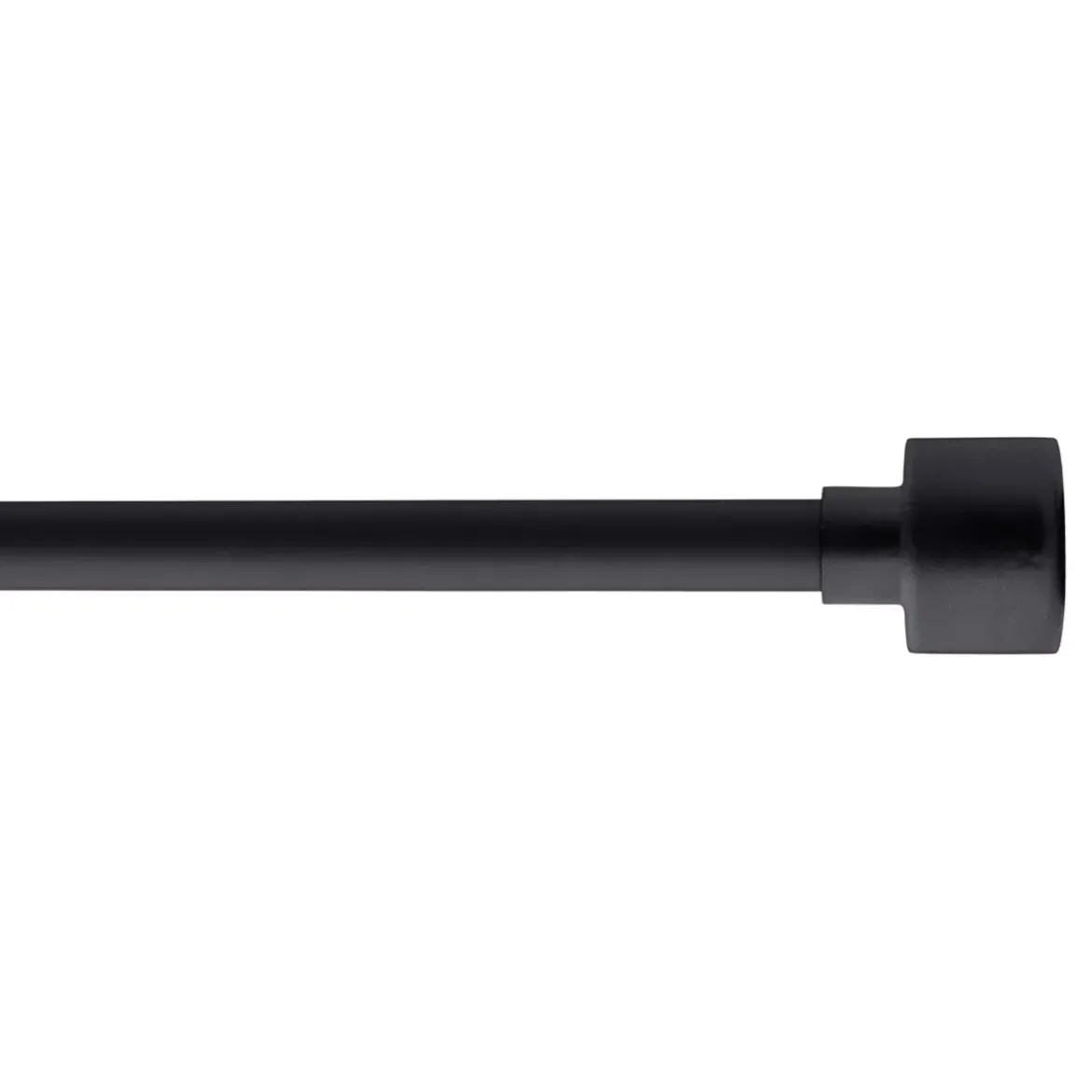 Kit asta tenda estensibile (L210 - L380 cm / D19 mm) Palermo Nero opaco