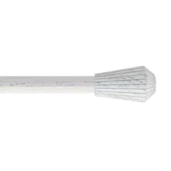 Kit asta tenda estensibile (L210 - L380 cm / D19 mm) Pisa Bianco e Oro