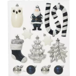 Kit di decorazioni di Natale Manaé Argento