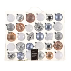 Kit di decorazioni di Natale Maisonette au Pôle Nord Rosa scintillate