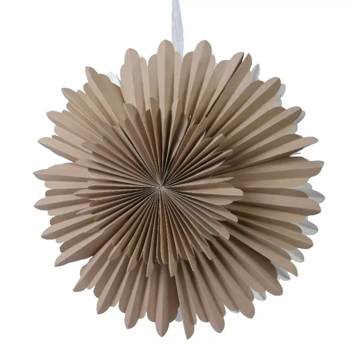 Lampada a sospensione carta Origami (D60 cm) Fiocco Sabbia