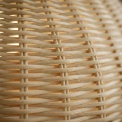 Lampada a sospensione in bambù intrecciato (D60 cm) Eivissa Naturale