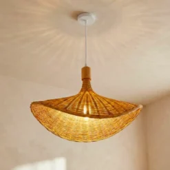 Lampada a sospensione in bambù (D55 cm) Kalahari Naturale