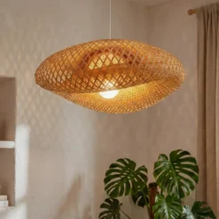 Lampada a sospensione in bambù (D50 cm) Marinaly naturale