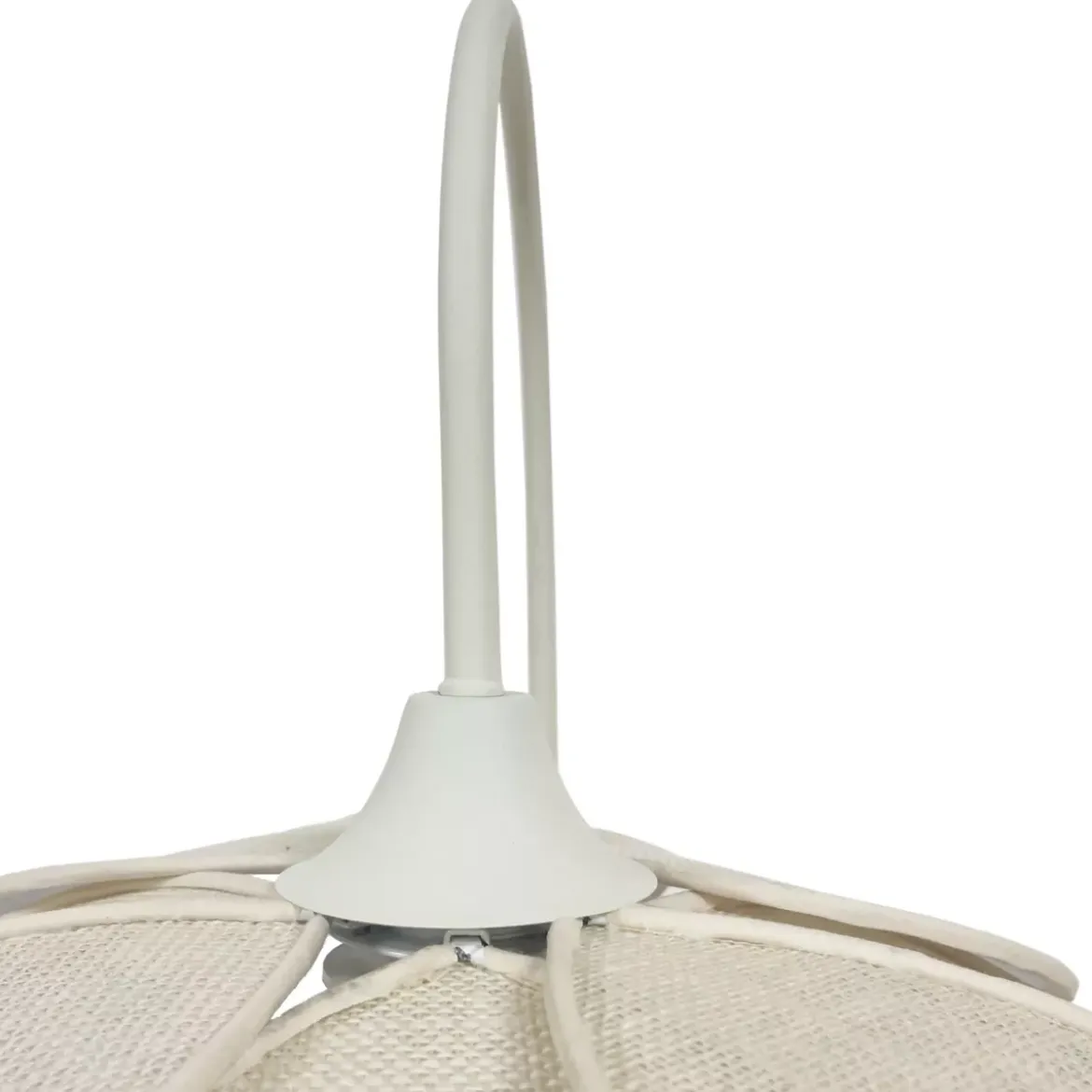 Lampada da parete petalo in tessuto (H62 cm) Alava Beige