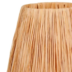 Lampada da tavolo in vetro e corde (H40 cm) Haddock Beige