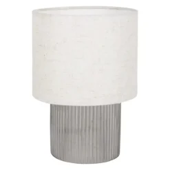 Lampada da tavolo in vetro (H22 cm) Delia Nero