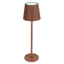 Lampada da tavolo senza fili ricaricabile USB 48 LED (H37 cm) Brooklyn Terracotta