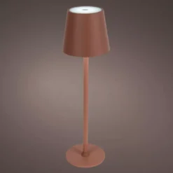 Lampada da tavolo senza fili ricaricabile USB 48 LED (H37 cm) Brooklyn Terracotta