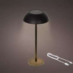 Lampada da tavolo solare LED (H33 cm) Malibu Nero