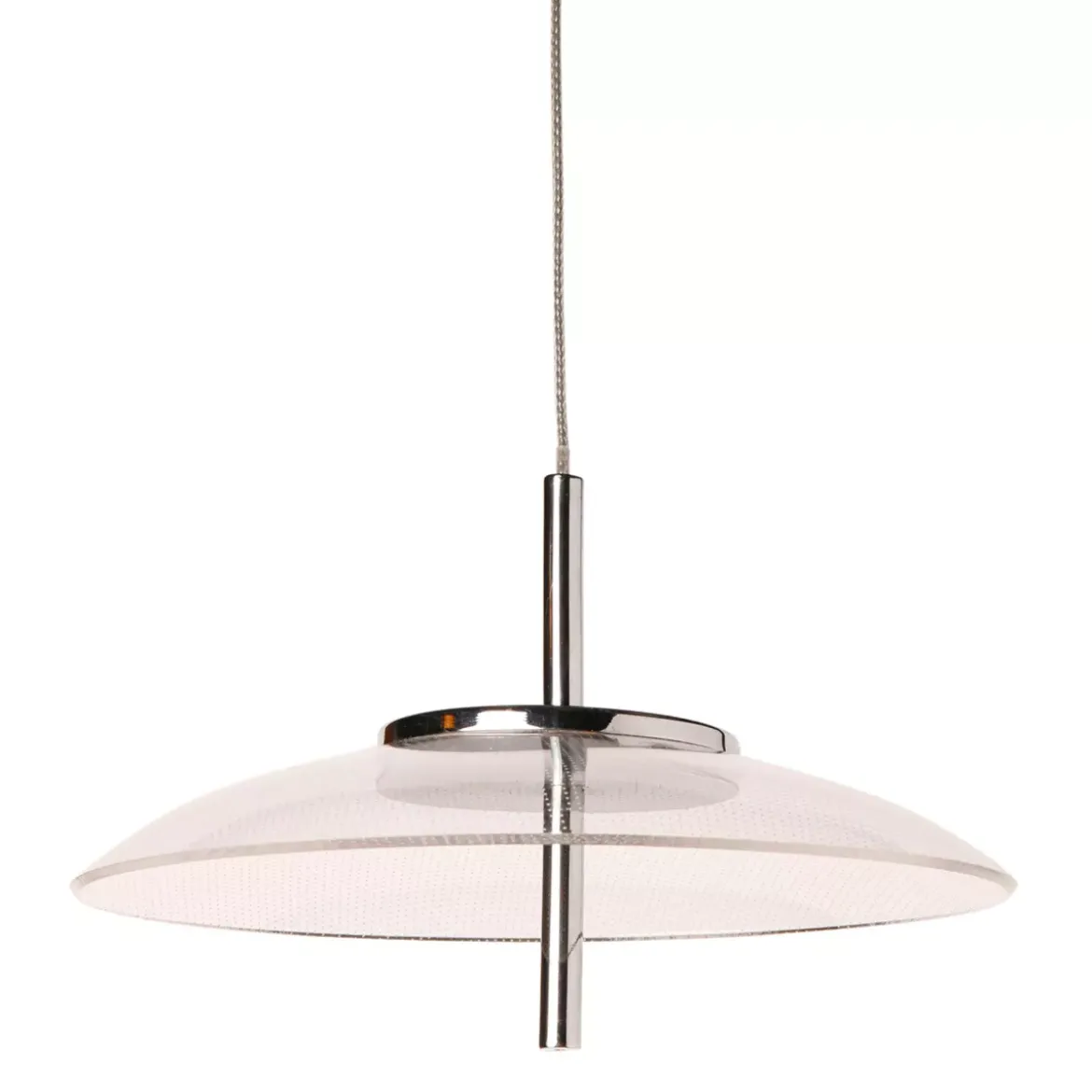 Lampadario alluminio sixties LED (D20 cm) UFO Transparente