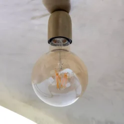 Lampadario a sospensione in metallo (D80 cm) Arlo Dorato