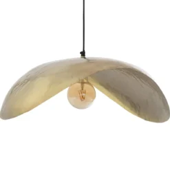 Lampadario a sospensione in metallo (D80 cm) Arlo Dorato