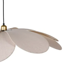 Lampadario a sospensione petalo Lino (D90 cm) Margaux Beige
