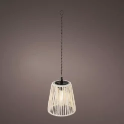 Lampada solare a sospensione per giardino LED (H58 cm) Midtown Bianco e bianco caldo