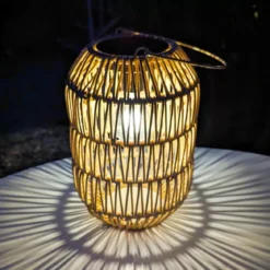 Lanterna da giardino solare LED (H24,5 cm) Toscane Naturale