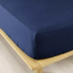 Lenzuolo con angoli flanella di cotone (140 x 190 cm) Nina Blu navy