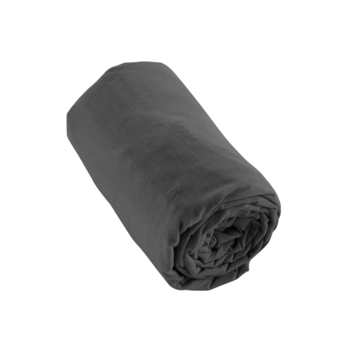 Lenzuolo con angoli flanella di cotone (90 x 190 cm) Nina Grigio antracite