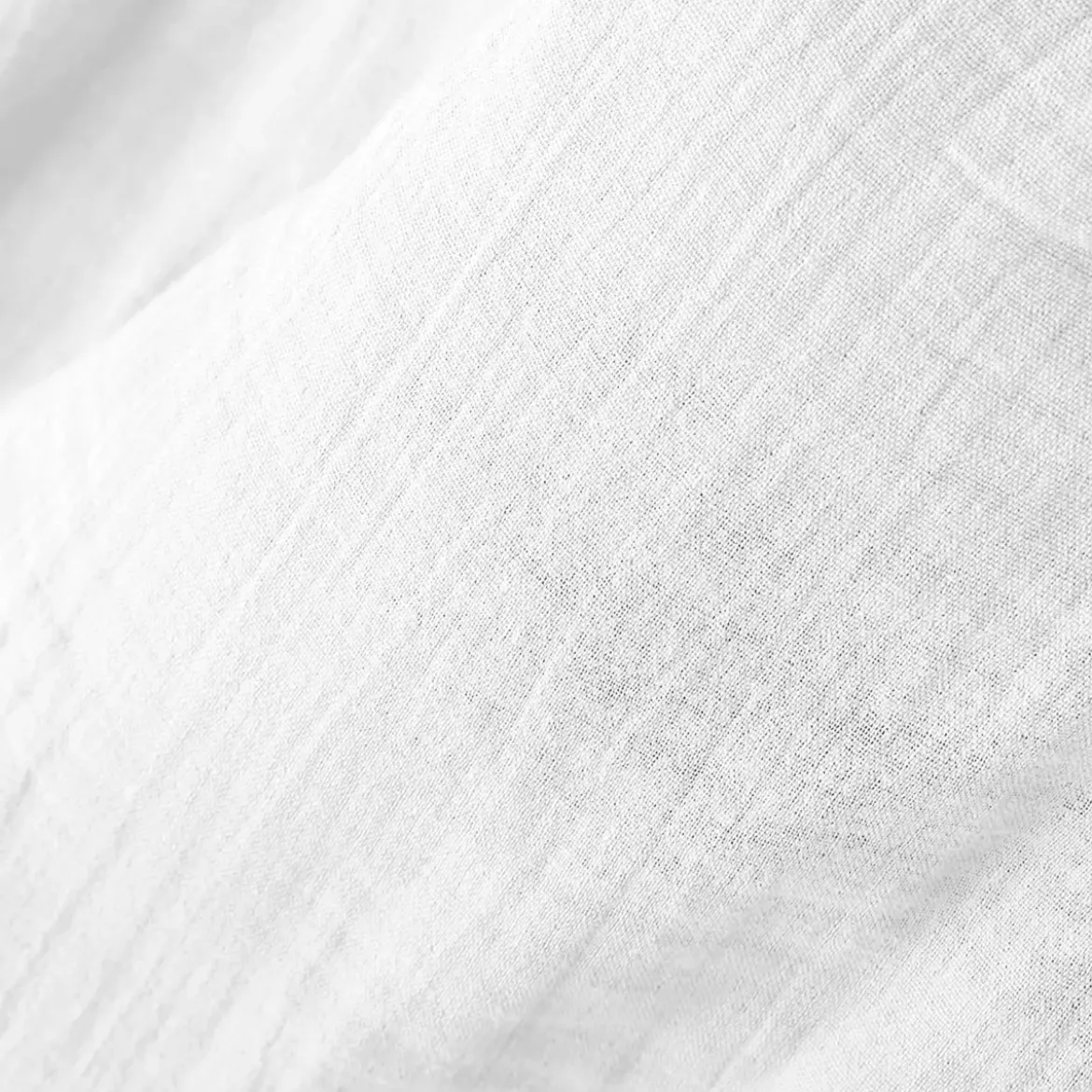 Lenzuolo con angoli garza di cotone (200 x 200 cm) Gaïa Bianco chantilly