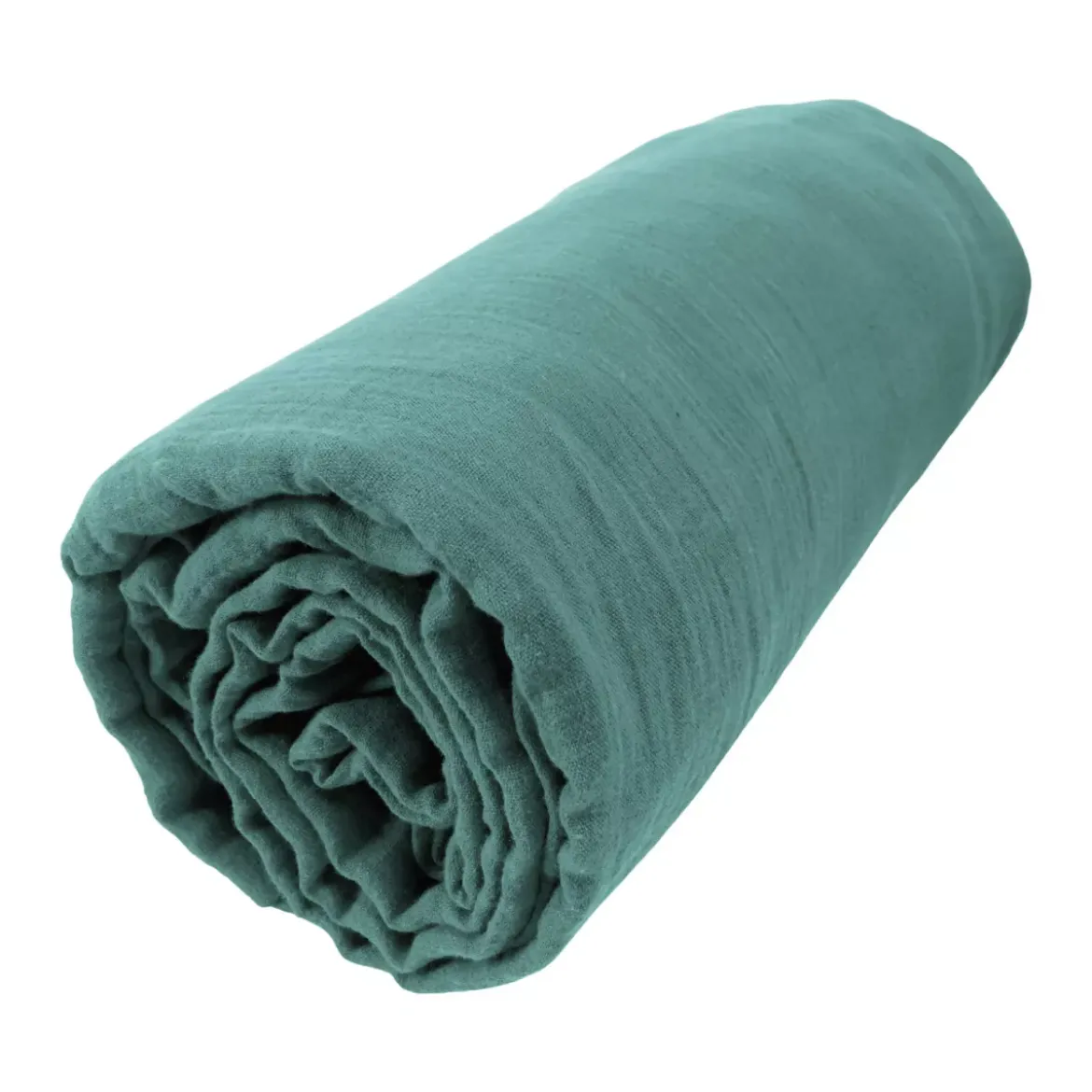 Lenzuolo con angoli garza di cotone (90 x 190 cm) Gaïa Blu ottanio