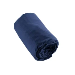 Lenzuolo con angoli in flanella di cotone (200 x 200 cm) Nina Blu navy