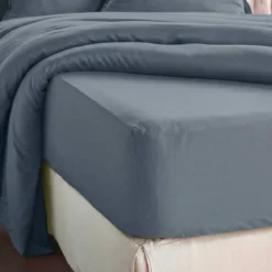 Lenzuolo con angoli in lyocell Tencel™ (180 x 200 cm) Olivia Blu Stone