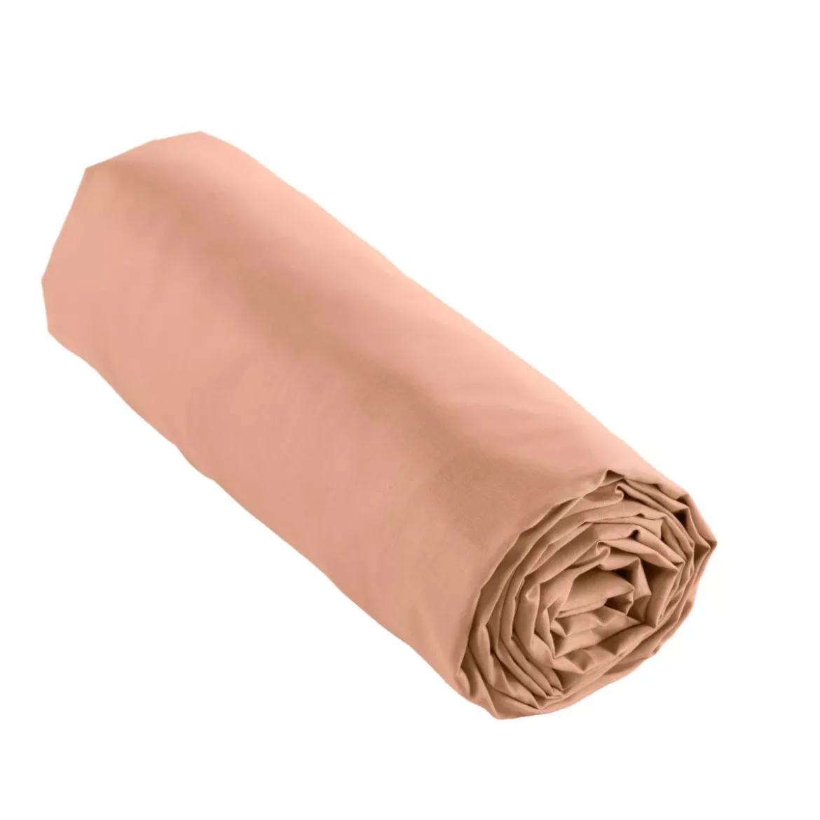 Lenzuolo con angoli in percalle di cotone (90 x 190 cm) Cali Rosa pesca
