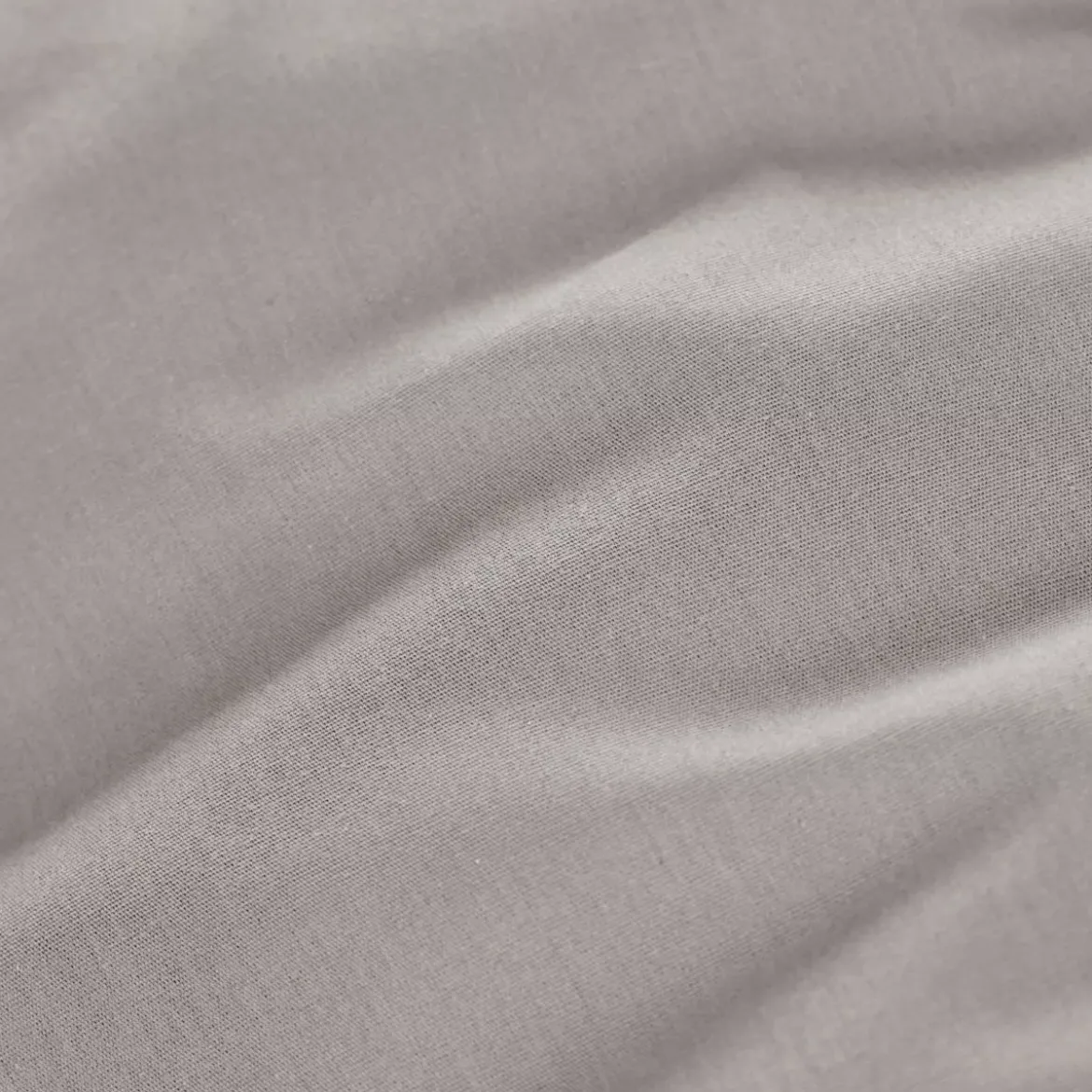 Lenzuolo con angoli percalle di cotone (200 cm) Cali Grigio chiaro