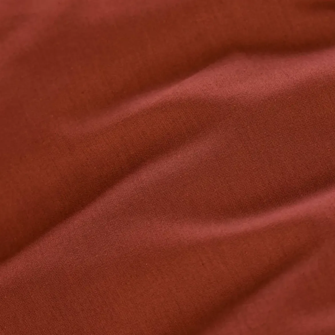 Lenzuolo con angoli percalle di cotone (90 cm) Cali Terracotta